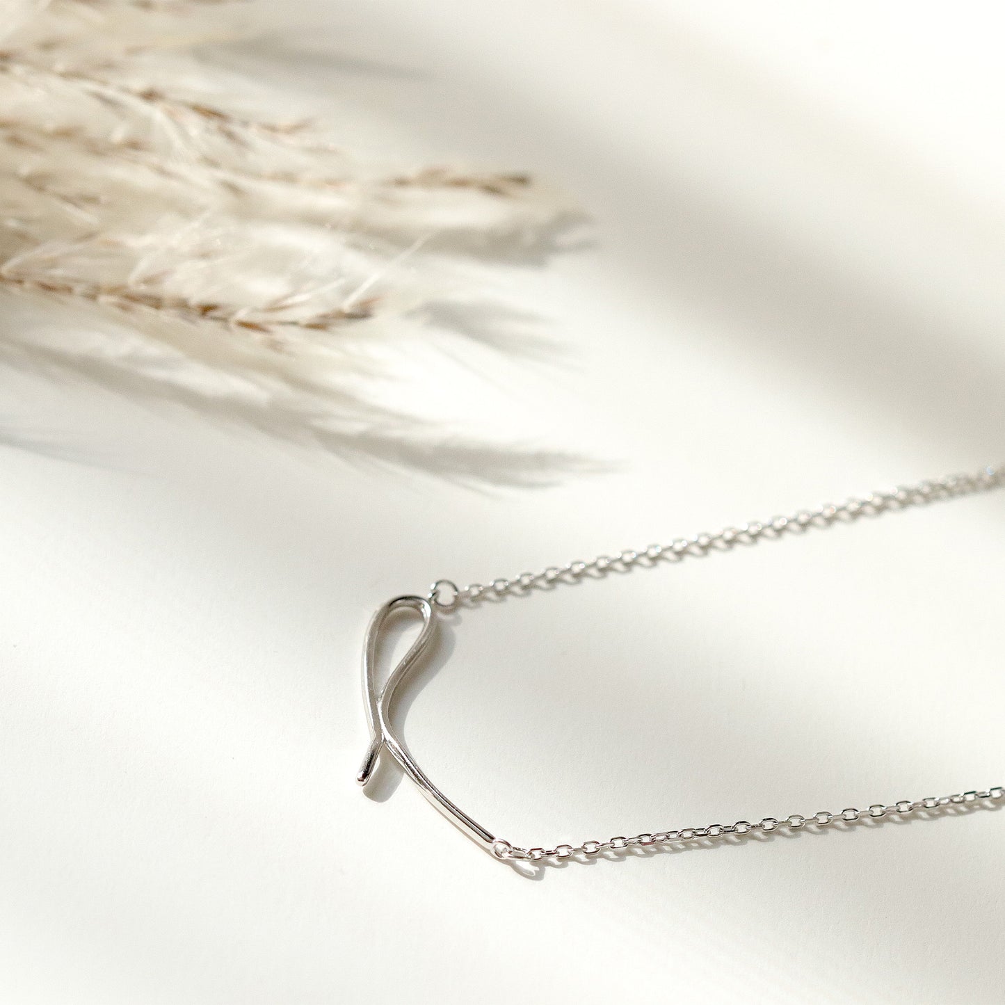 Dainty Silver Chain Choker, Minimalist Style, Geometric Design 925 Sterling Silver Chain Necklace