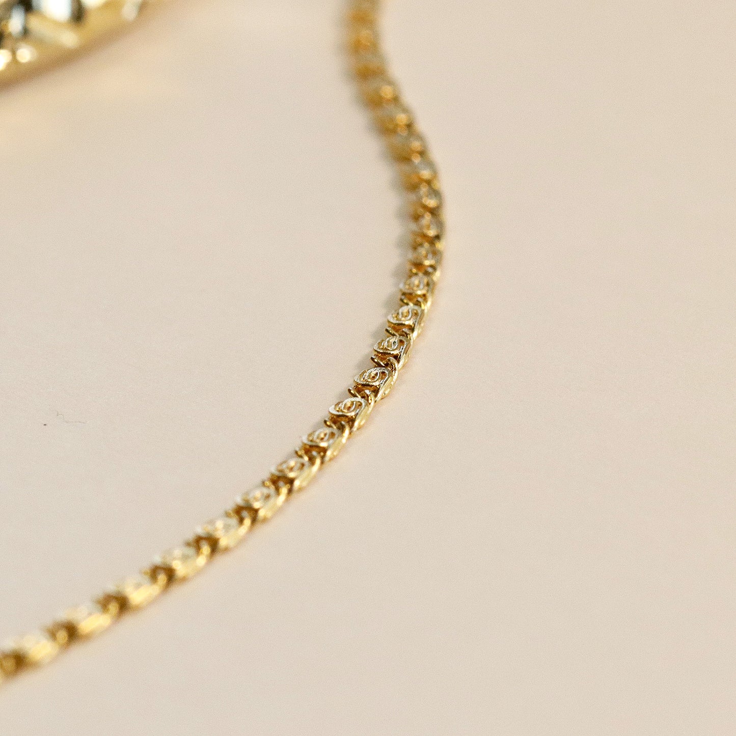 Dainty Gold Chain Necklace, 18K Gold Sterling Silver, Minimalist Necklace, Daily Necklace