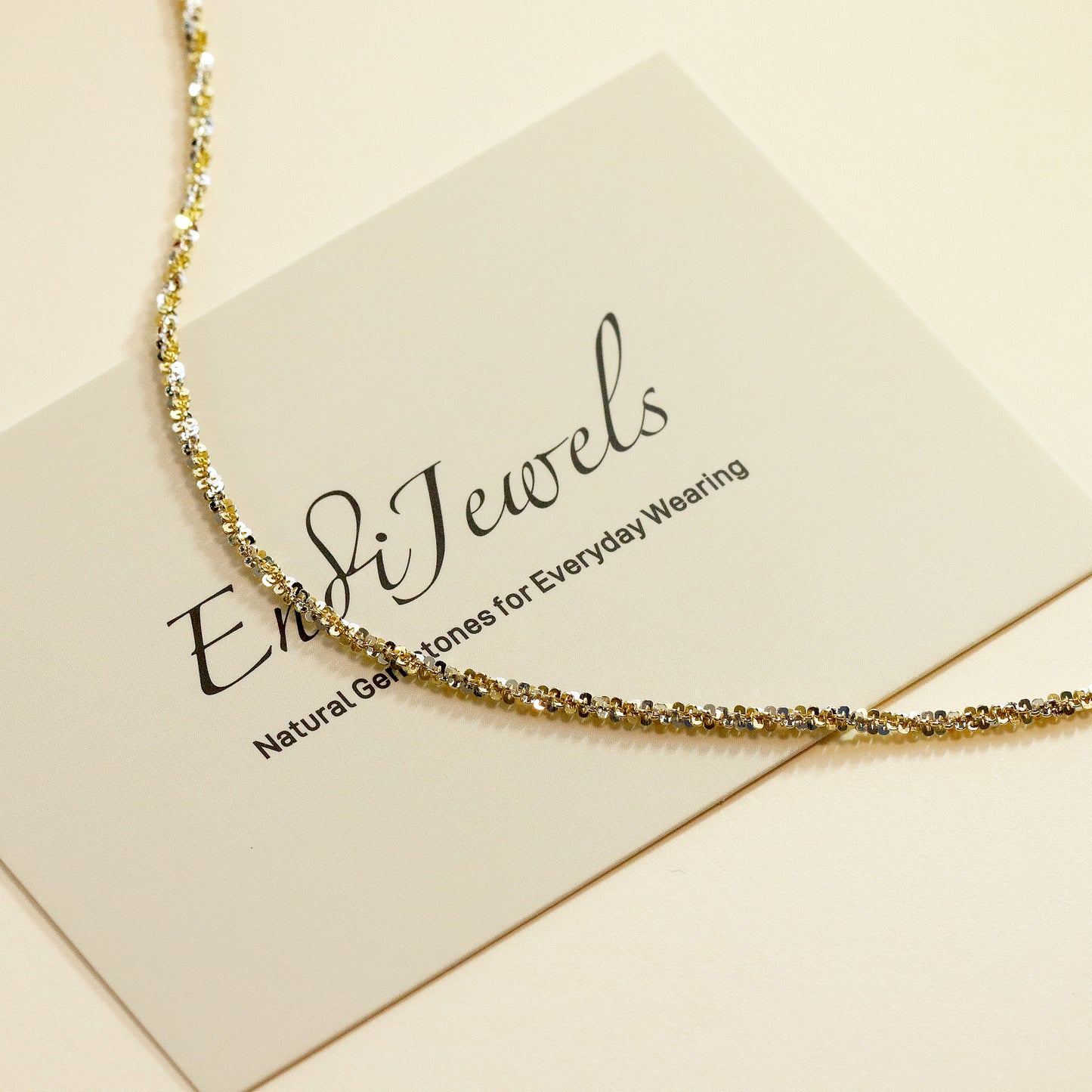 18K Gold Sterling Silver Chain Necklace, Minimalist Necklace, Daily Necklace