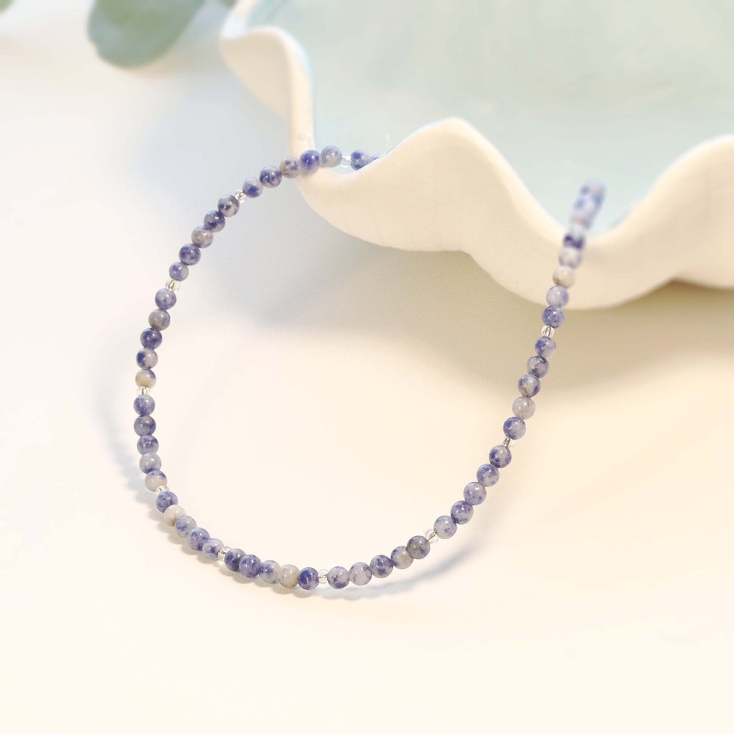 Sodalite 4mm Round beaded Choker, Bracelet, Natural Gemstones