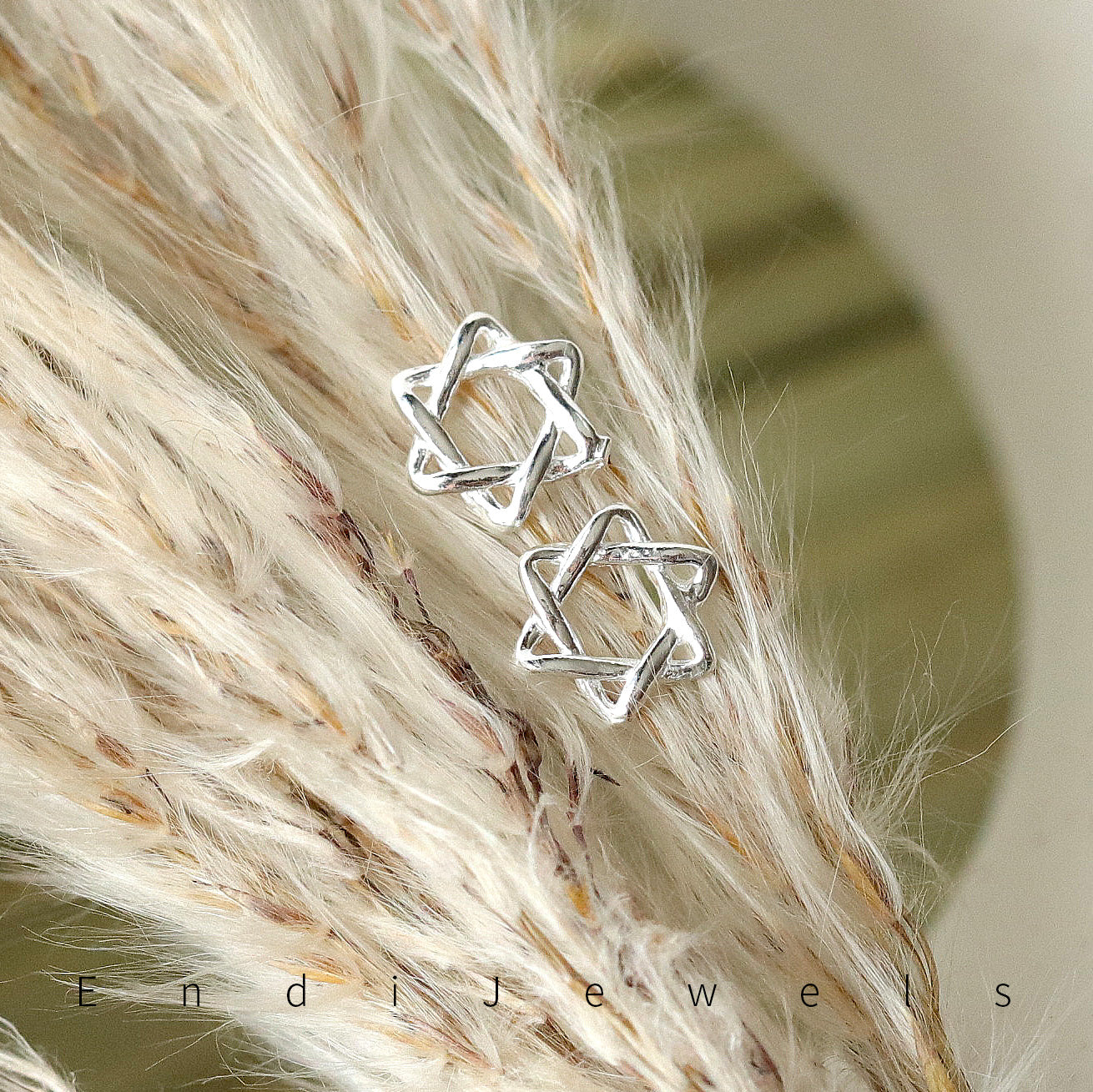 Six Point Star Stud Earrings, 925 Sterling Silver, Daily Wearing, Minimalist Earrings