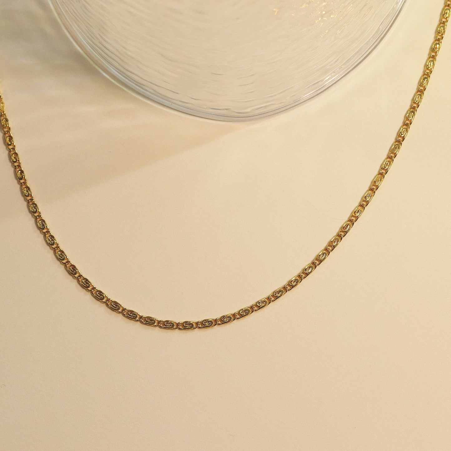 Dainty Gold Chain Necklace, 18K Gold Sterling Silver, Minimalist Necklace, Daily Necklace