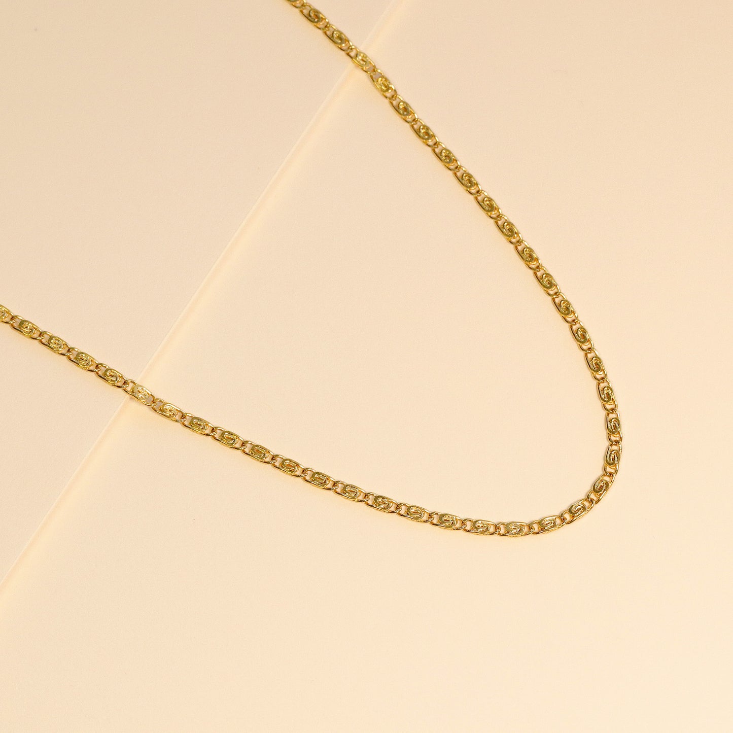 Dainty Gold Chain Necklace, 18K Gold Sterling Silver, Minimalist Necklace, Daily Necklace