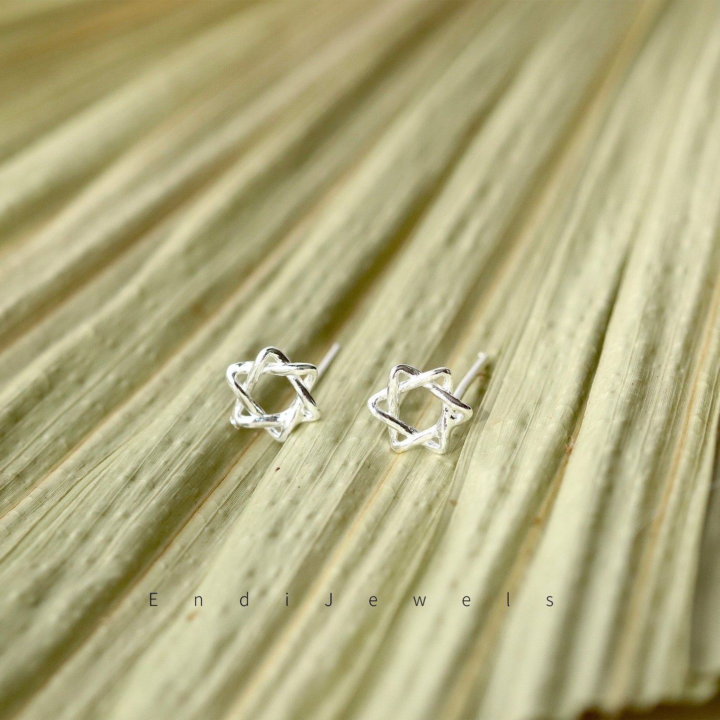 Six Point Star Stud Earrings, 925 Sterling Silver, Daily Wearing, Minimalist Earrings