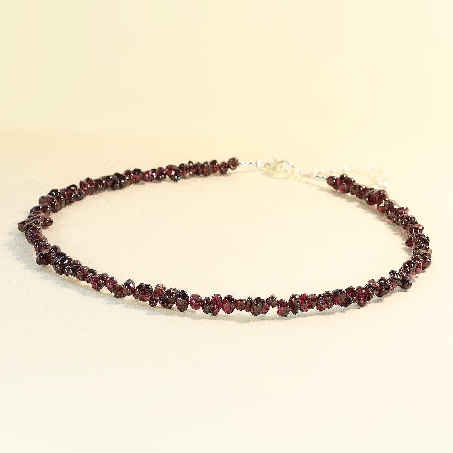 Garnet Irregular Chips 3mm-5mm Stone Necklace, Bracelet, Natural Gemstones