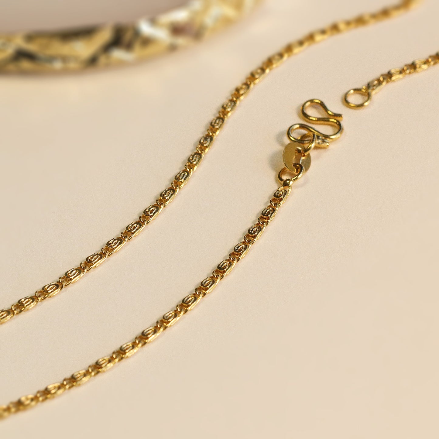 Dainty Gold Chain Necklace, 18K Gold Sterling Silver, Minimalist Necklace, Daily Necklace