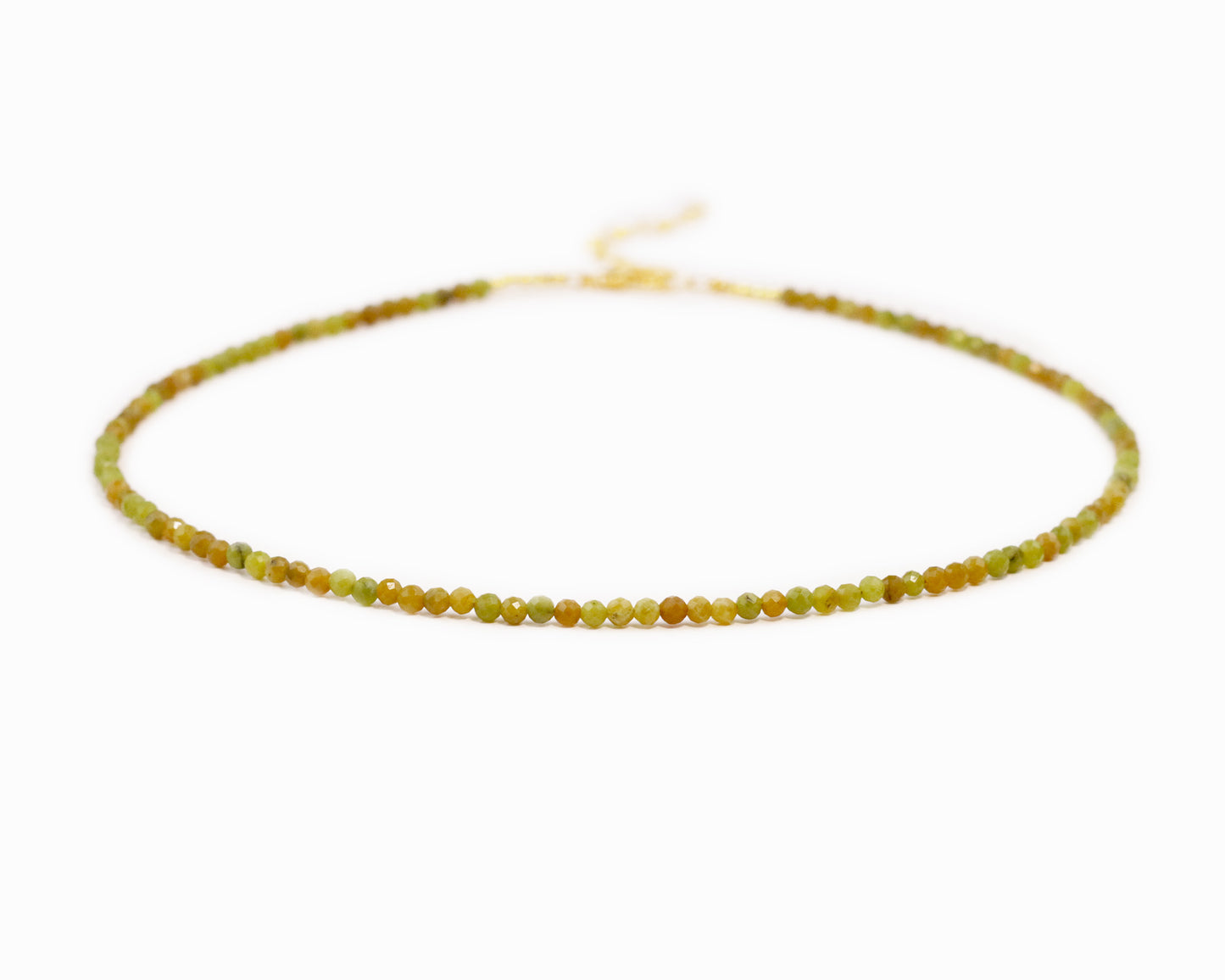 Canada Jade 3mm Faceted Beaded Choker, Bracelet, Natural Jade Gemstones