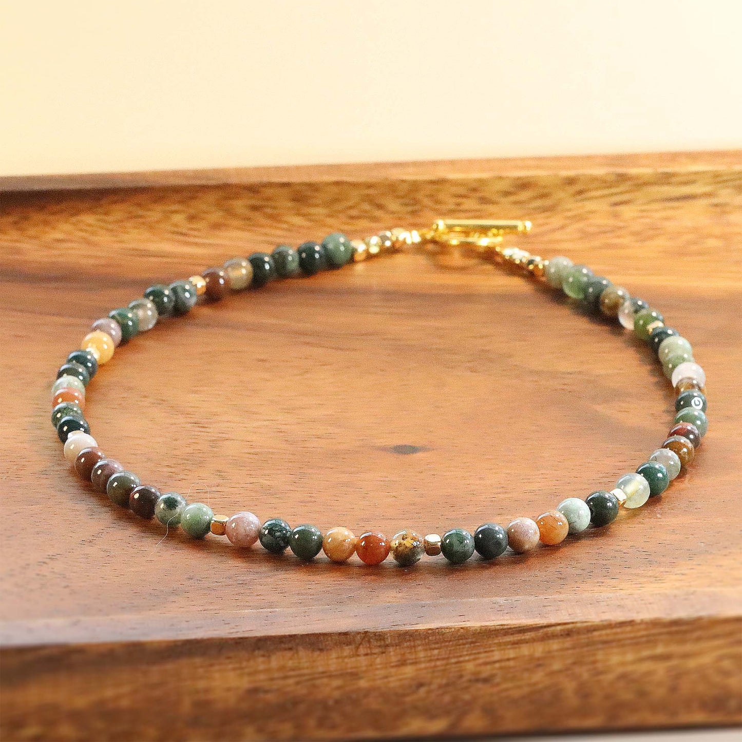 Ocean Jasper 6mm Round Beaded Necklace, Bracelet, Natural Gemstones, Natural Gemstones