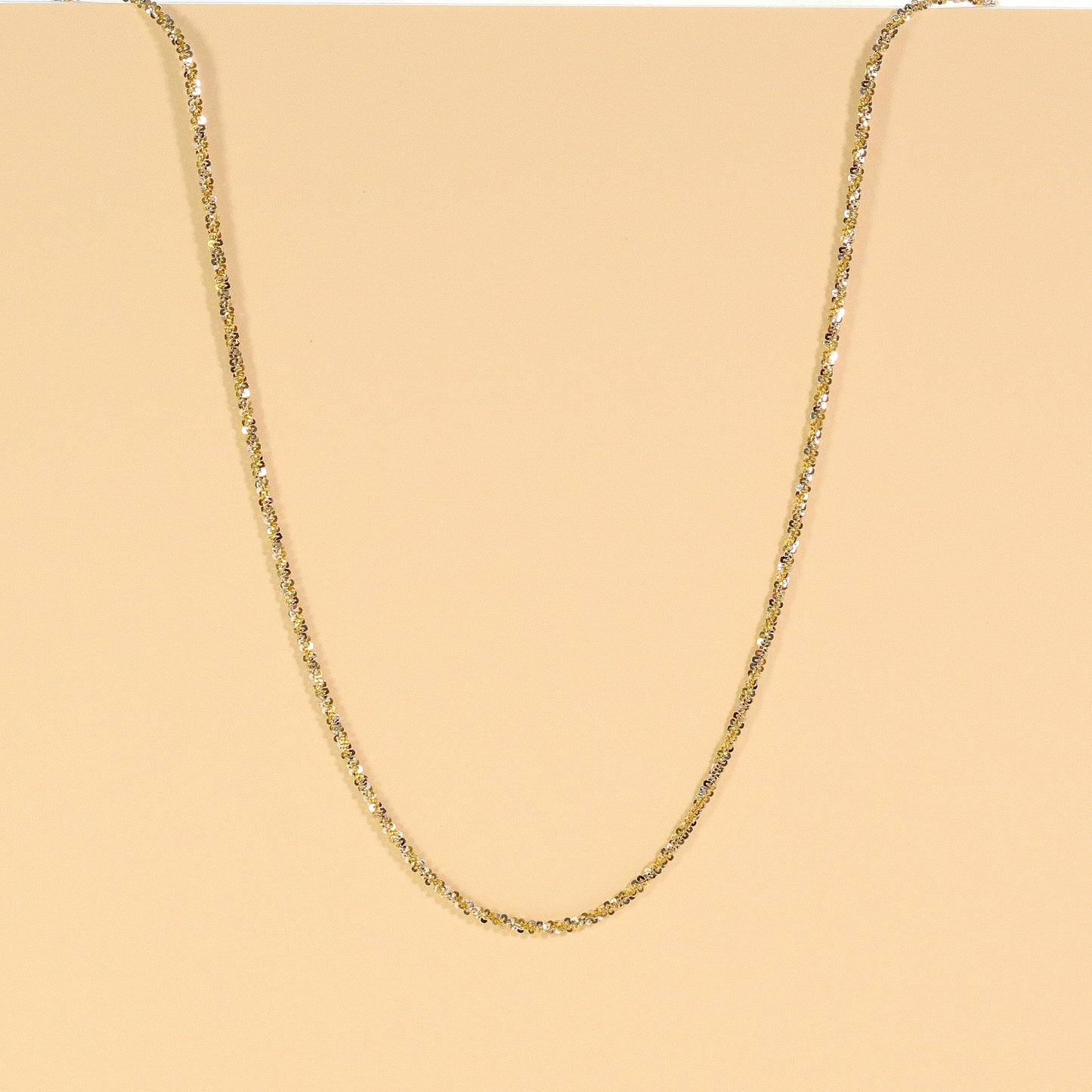 18K Gold Sterling Silver Chain Necklace, Minimalist Necklace, Daily Necklace