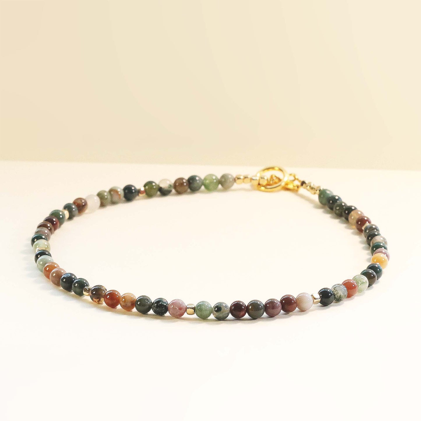 Ocean Jasper 6mm Round Beaded Necklace, Bracelet, Natural Gemstones, Natural Gemstones