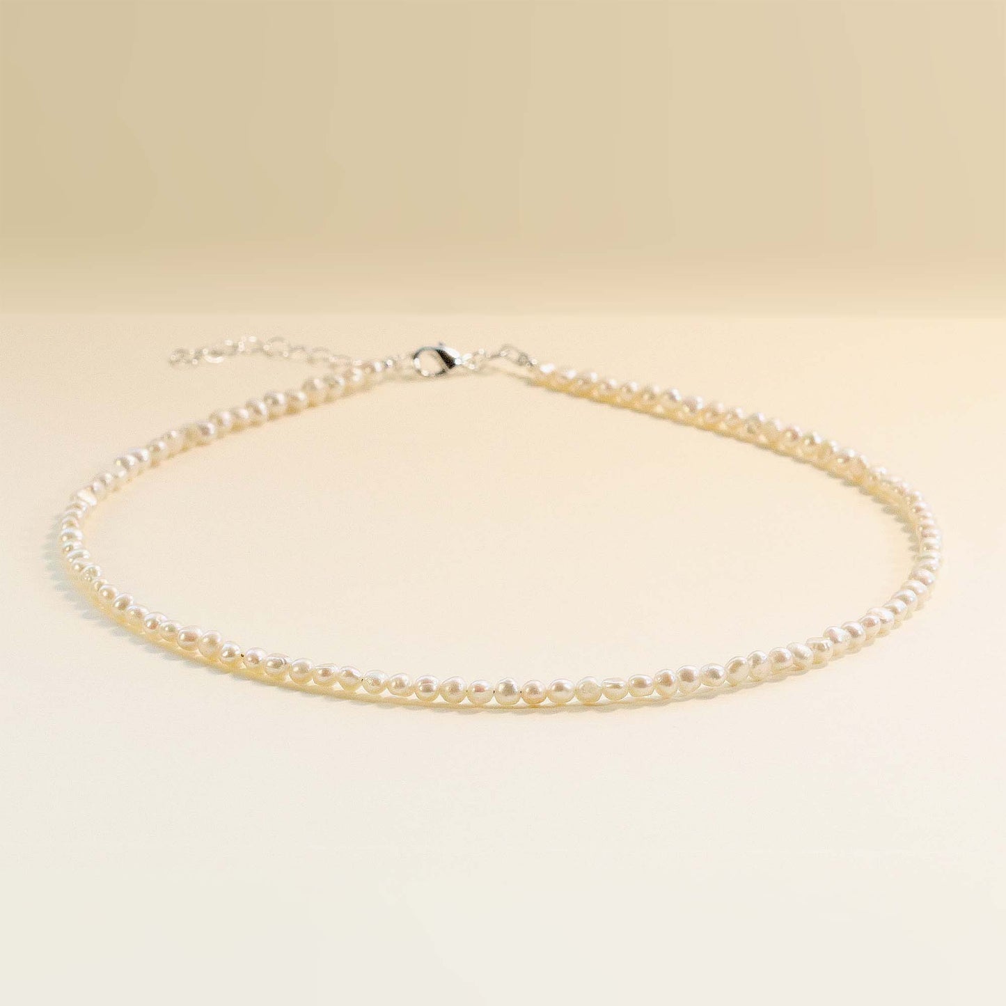 Baroque Freshwater Small Pearl Beaded Necklace, Bracelet, Real Pearl