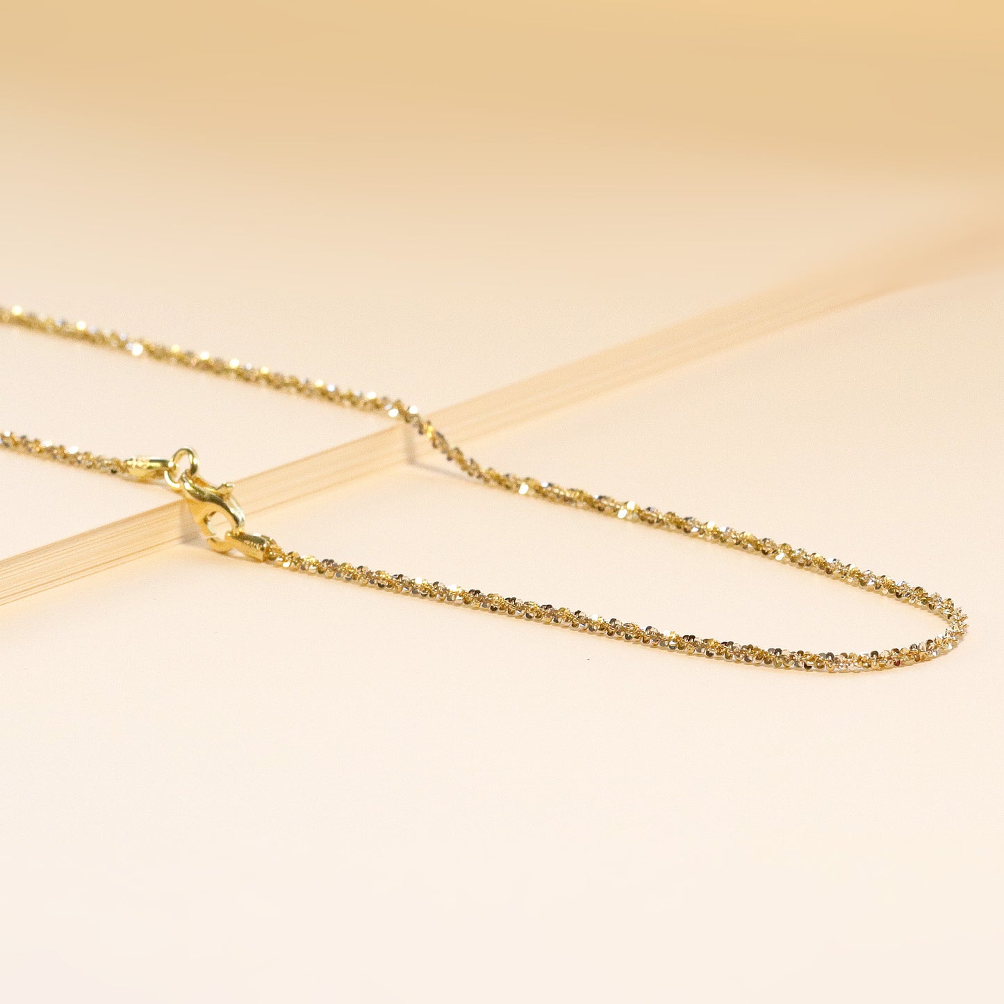 18K Gold Sterling Silver Chain Necklace, Minimalist Necklace, Daily Necklace