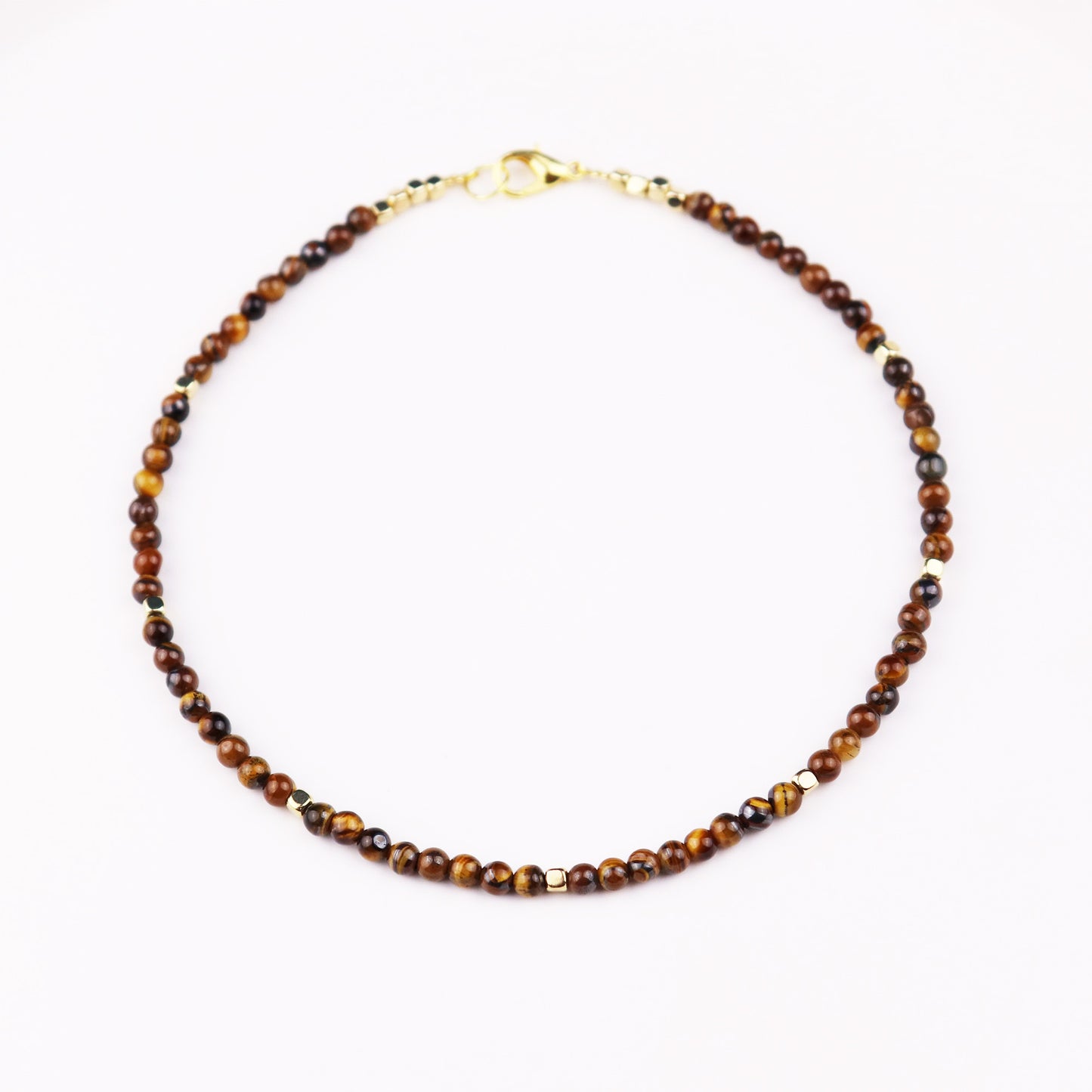 Tiger's Eye 4mm/6mm Round Beaded Necklace, Bracelet, Natural Gemstones